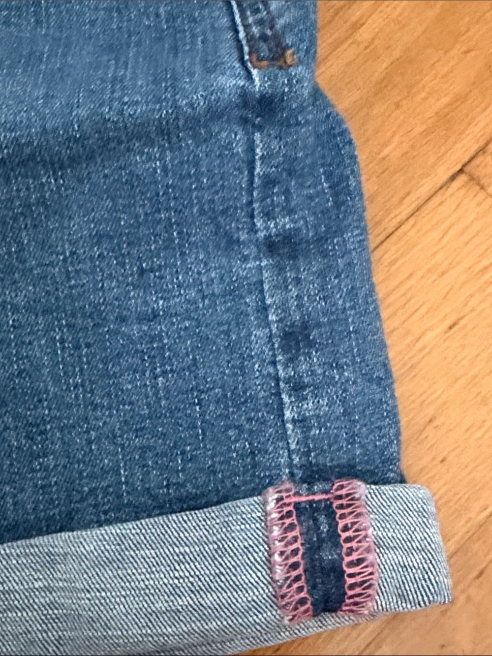 Mini Boden Blue Denim Heart Front Short Overalls 11-12 year olds